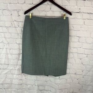 Banana Republic grey Pencil Skirt Knee-Length sz 10 office wool blend neutral